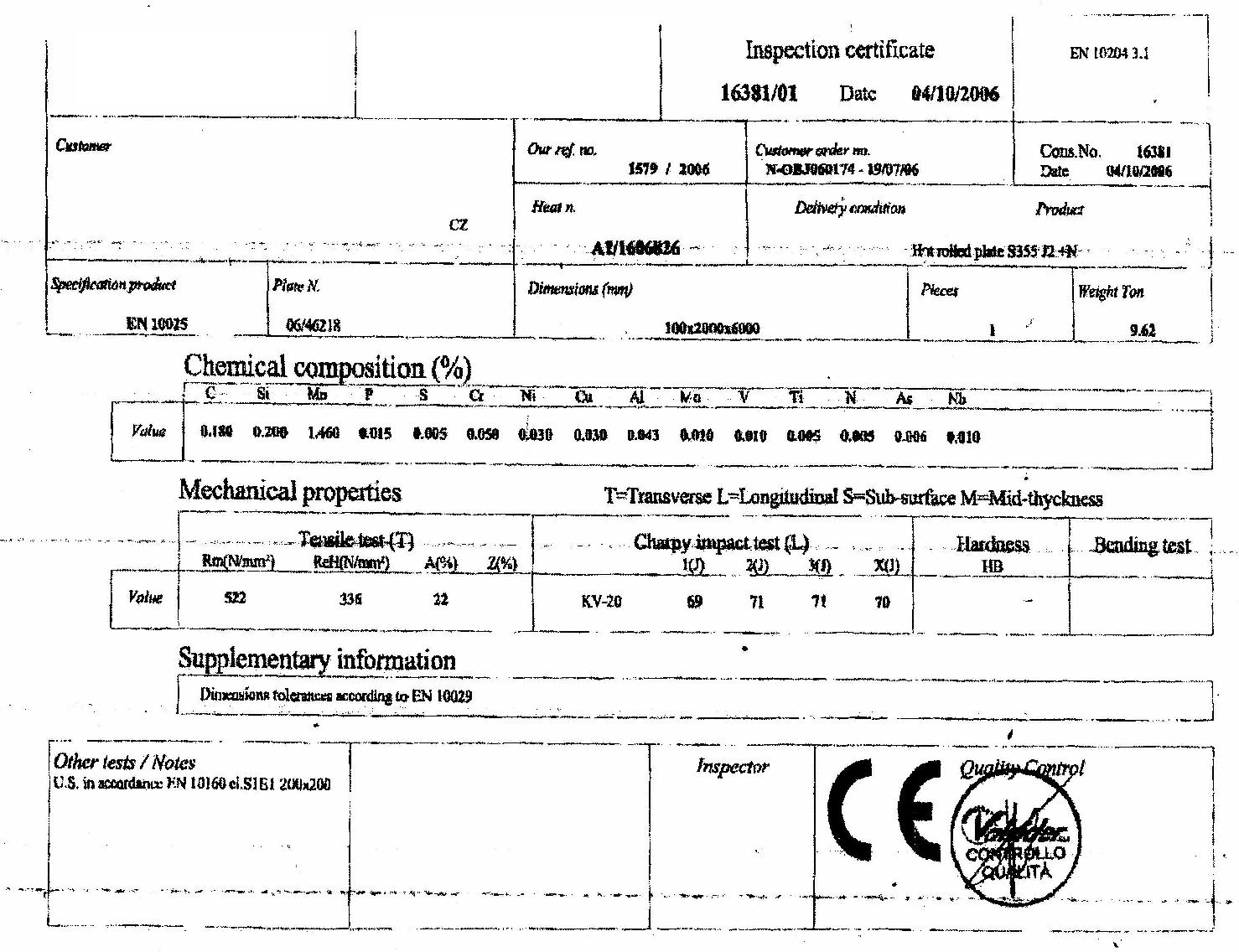 Inspection certificate. Сертификат en 10204 3.1. Сертификат 3.1 по en 10204. Сертификат Тип 3.1 en 10204. Сертификат качества en 10204-3.1.